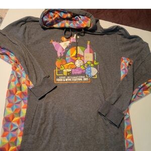 Disney Epcot International Food and Wine Festival 2021 Hoodie Sweatshirt 2XL EUC